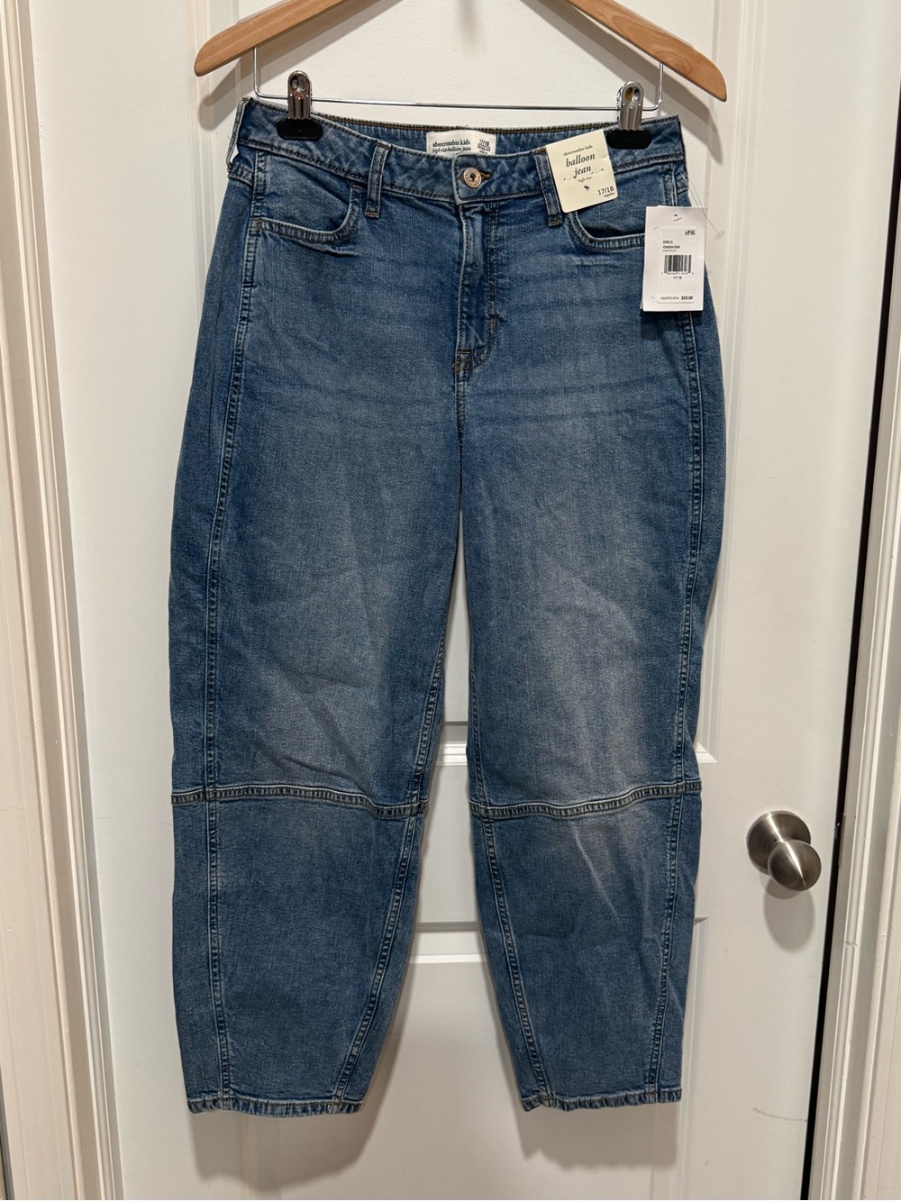 abercrombie kids high waist balloon Jeans